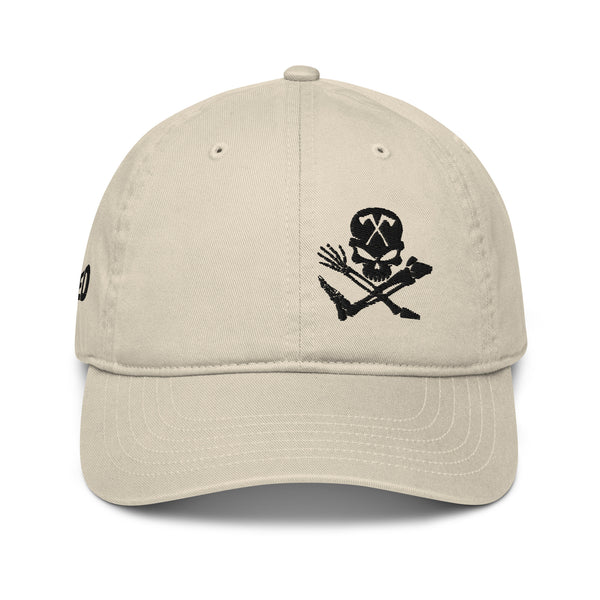 Skull and Limbs - Organic Dad Hat, Oyster