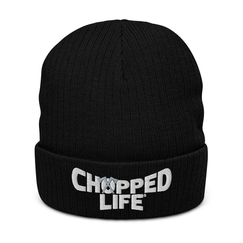 Chopped Life - Ribbed Knit Beanie, Black